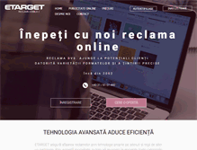 Tablet Screenshot of etarget.ro
